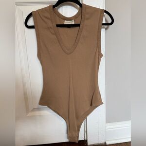 Universal Thread Tan Sleeveless Bodysuit